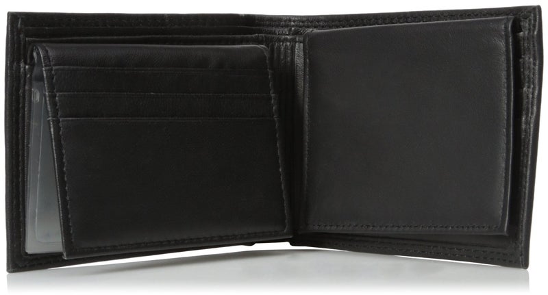 Buxton Men's Emblem Double Id Billfold Wallet, Black, One Size - Image 3